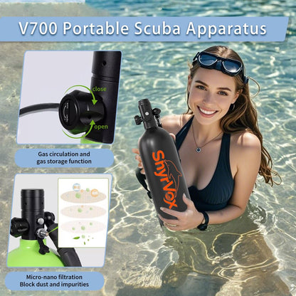 1.9L Portable Scuba Diving Tank for Recreational Diving