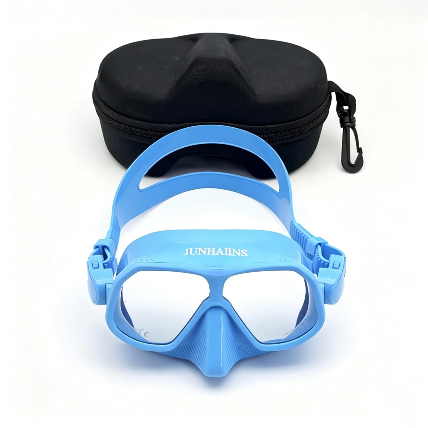 Low Volume Frameless Freediving Mask with Tempered Glass