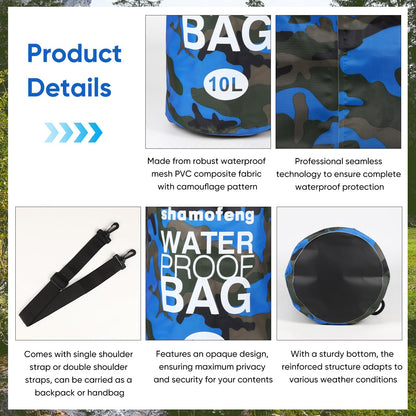 Waterproof Roll Top Dry Bag with Phone Case