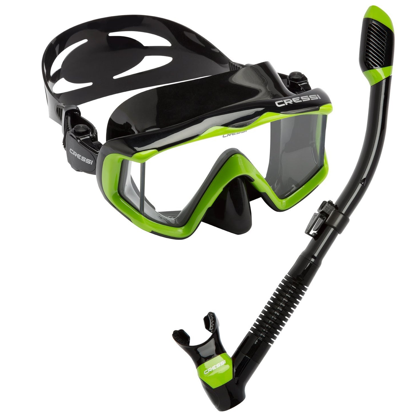 Panoramic Wide View Mask & Dry Snorkel Set