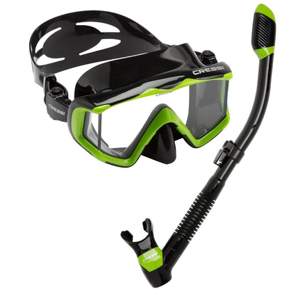 Panoramic Wide View Mask & Dry Snorkel Set