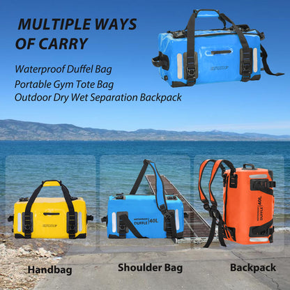 Waterproof Dry Bag Backpack for Kayaking, Travel & Camping