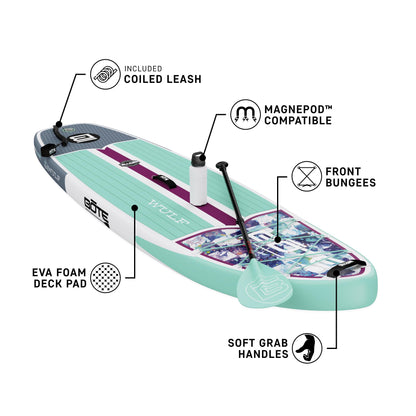 Inflatable Stand Up Paddle Board Kit with Paddle, Pump & Travel Bag