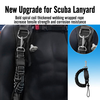 Scuba Diving Anti-Lost Lanyard with Quick Release Buckle