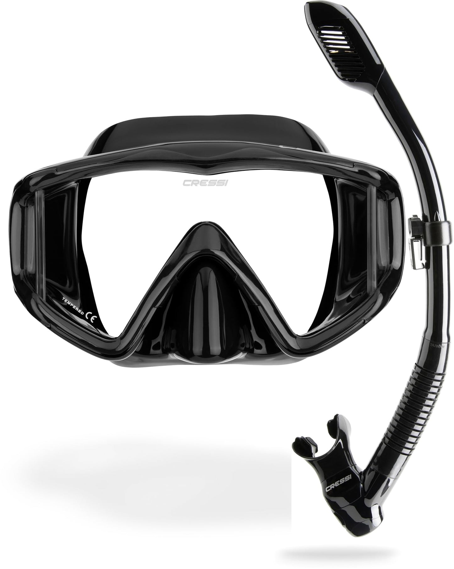 Panoramic Wide View Mask & Dry Snorkel Set