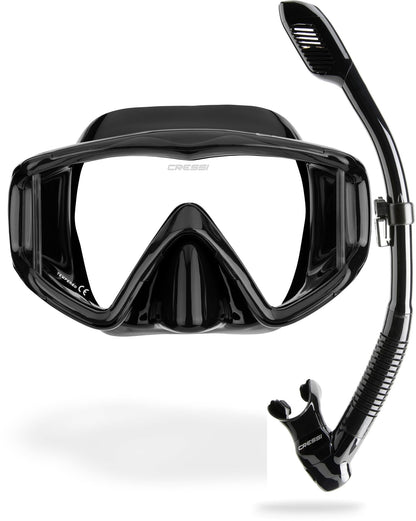 Panoramic Wide View Mask & Dry Snorkel Set