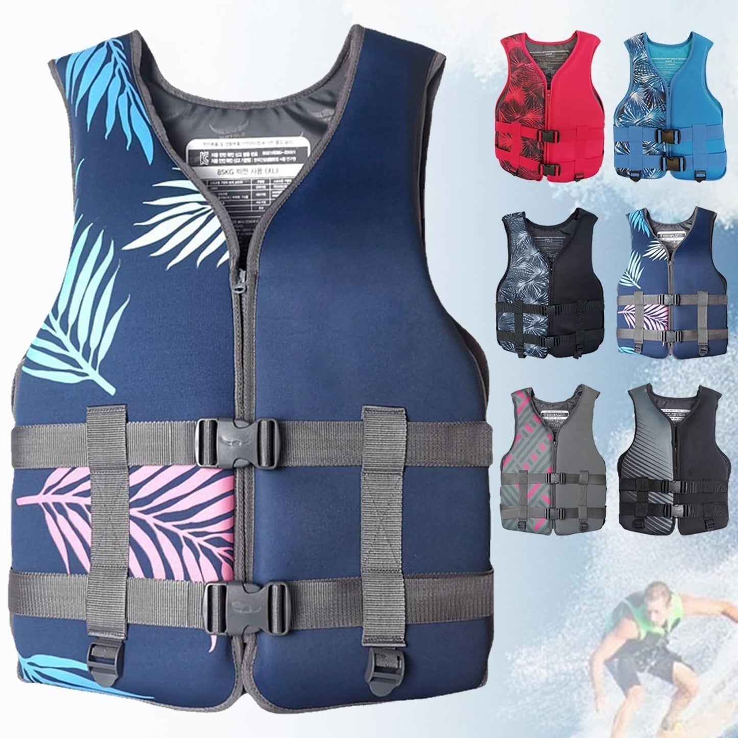 Fly Fishing Vest with Zipper Closure for Outdoor Angling