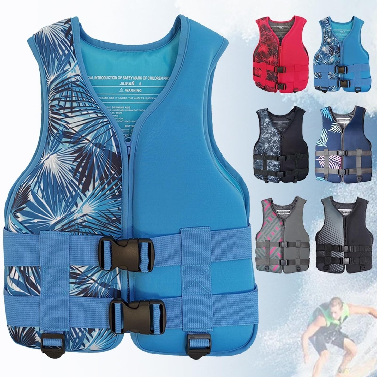 Fly Fishing Vest with Zipper Closure for Outdoor Angling