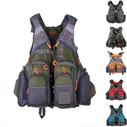 Adult Water Sports Safety Vest with Multi Pockets