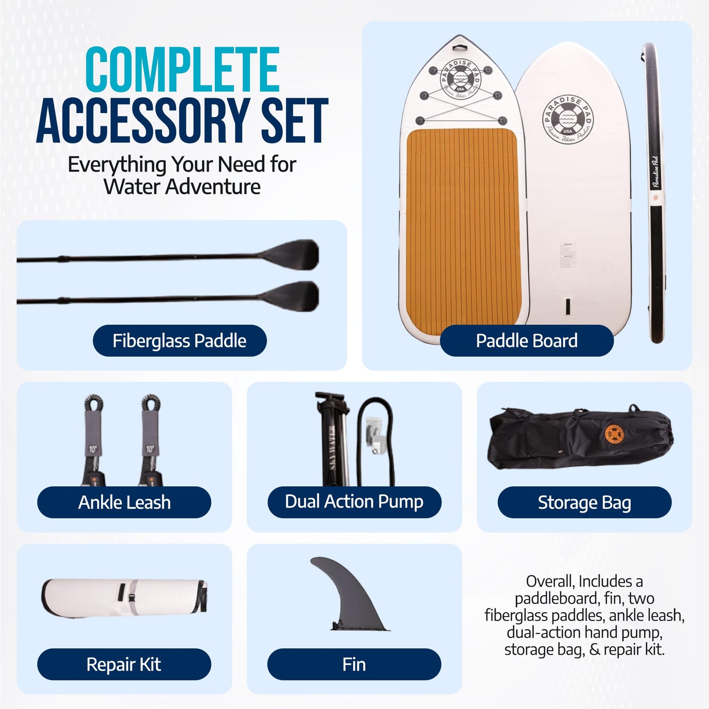 Multi Person Inflatable Family Paddle Board 12' x 5'