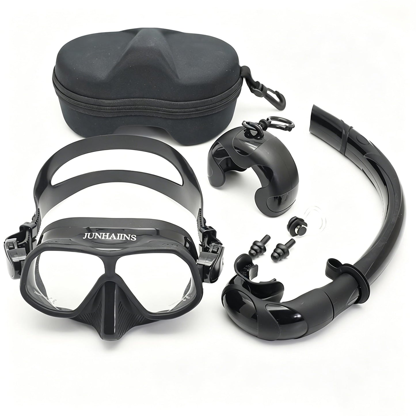 Low Volume Frameless Freediving Mask with Tempered Glass
