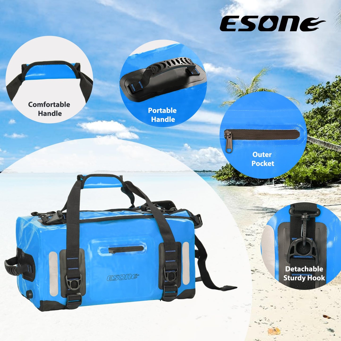 Waterproof Dry Bag Backpack for Kayaking, Travel & Camping