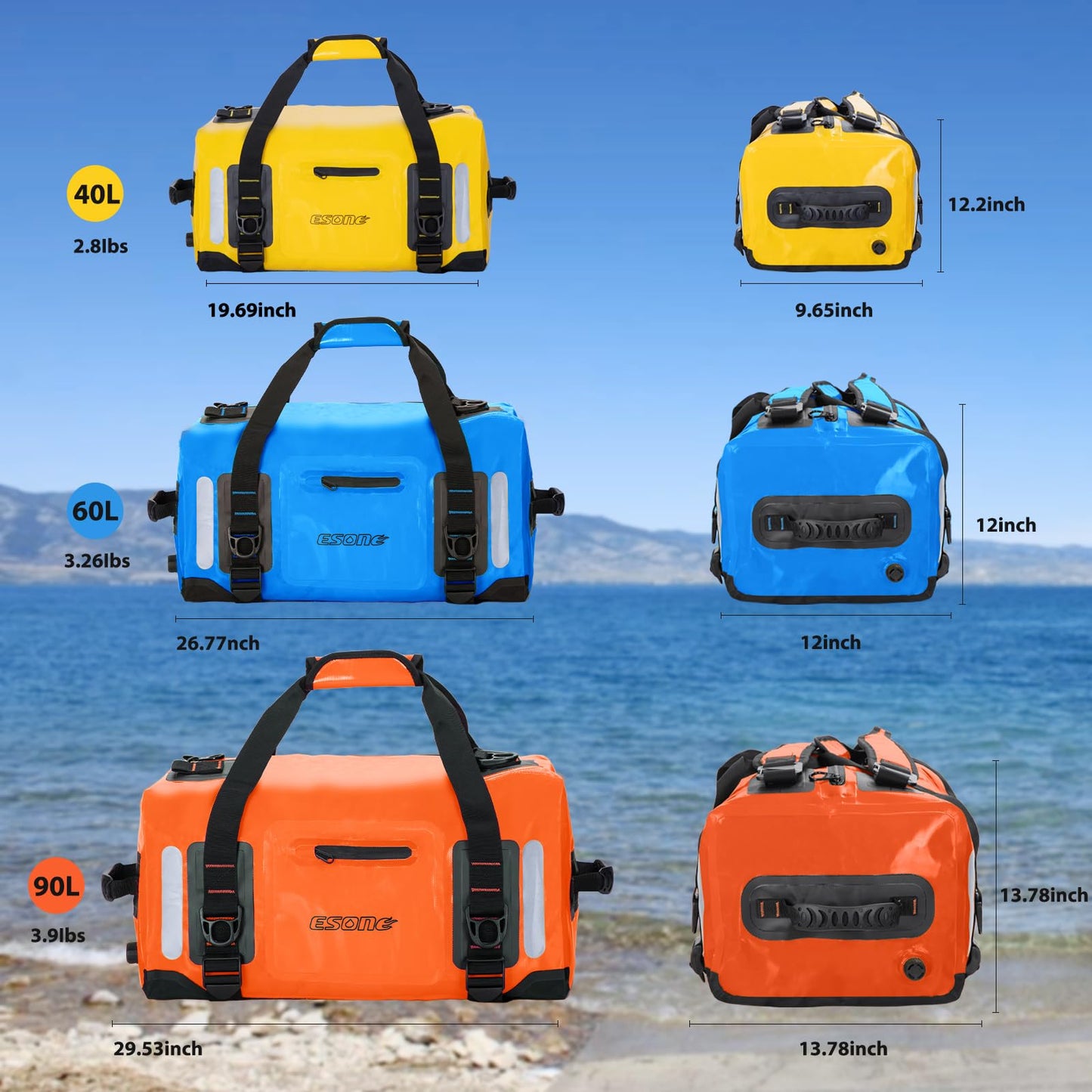 Waterproof Dry Bag Backpack for Kayaking, Travel & Camping