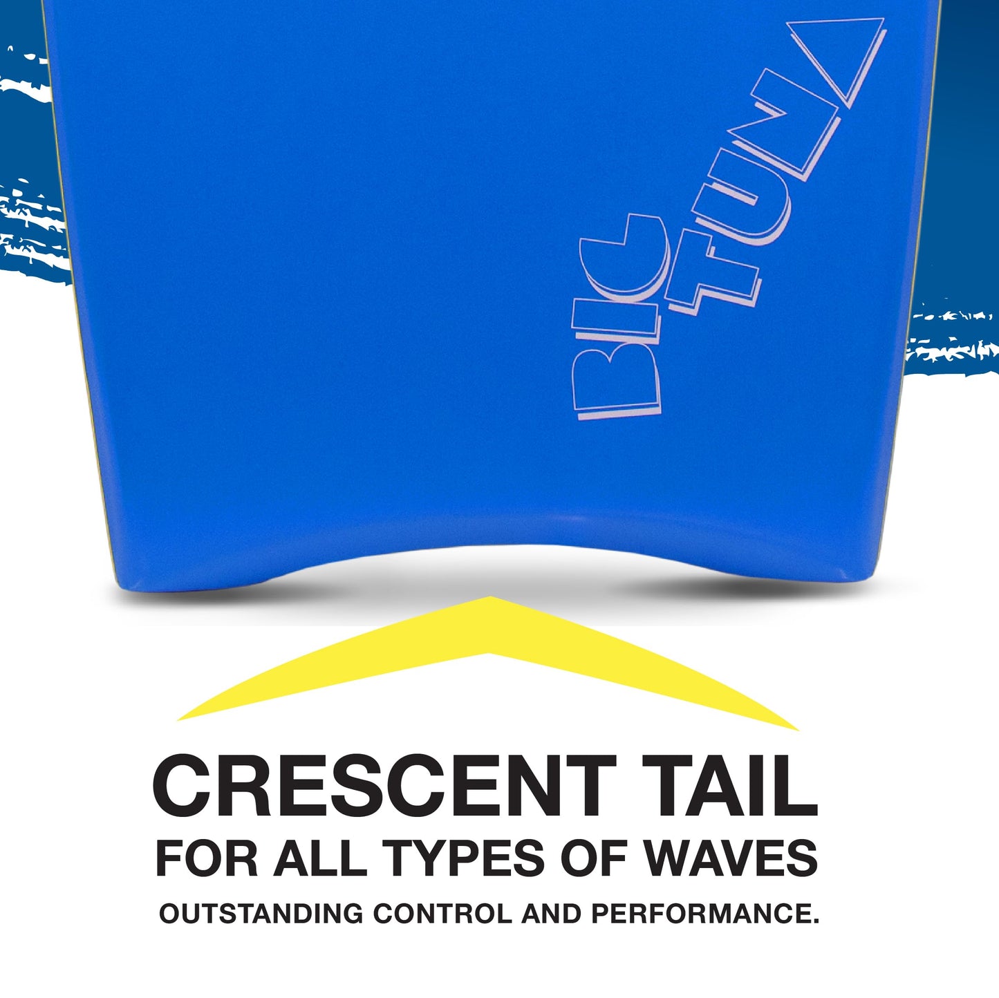 45" Large Bodyboard with Coiled Leash & EPS Core