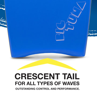 45" Large Bodyboard with Coiled Leash & EPS Core