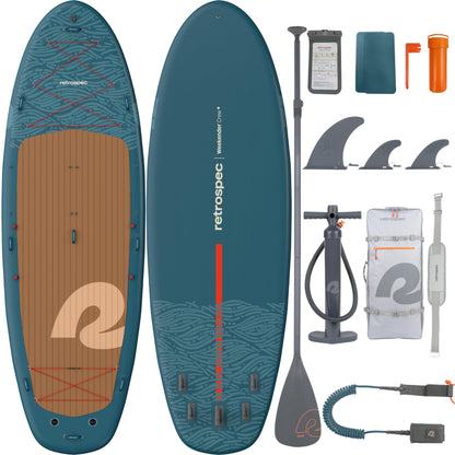 XL Multi-Person Inflatable Paddle Board with Paddles & Accessories