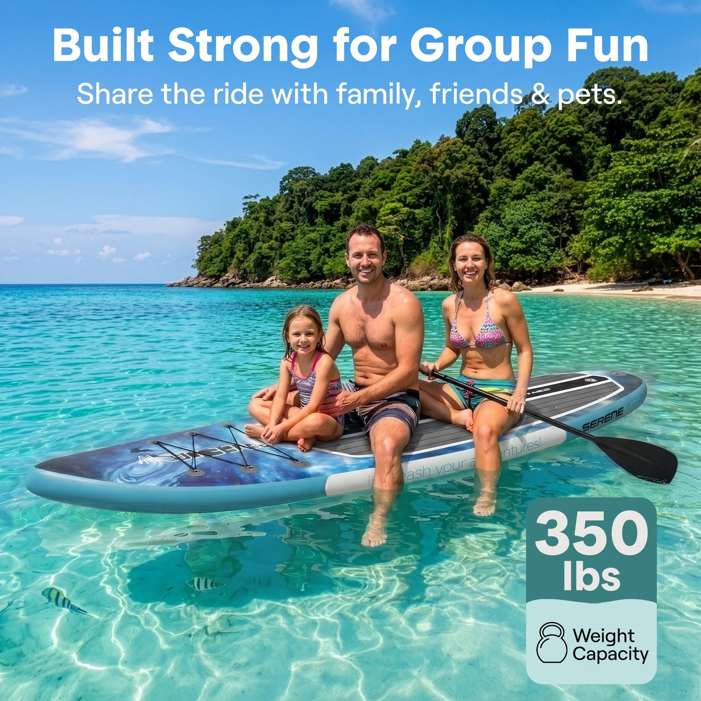 10'6" Inflatable Stand Up Paddle Board with Paddle & Pump