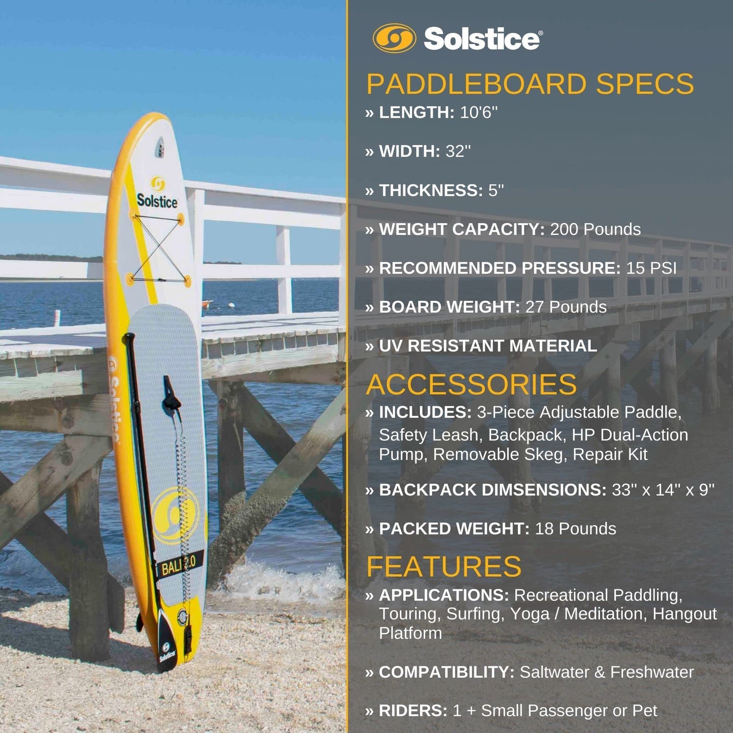 Inflatable Stand Up Paddle Board Kit 8' x 29" x 5"