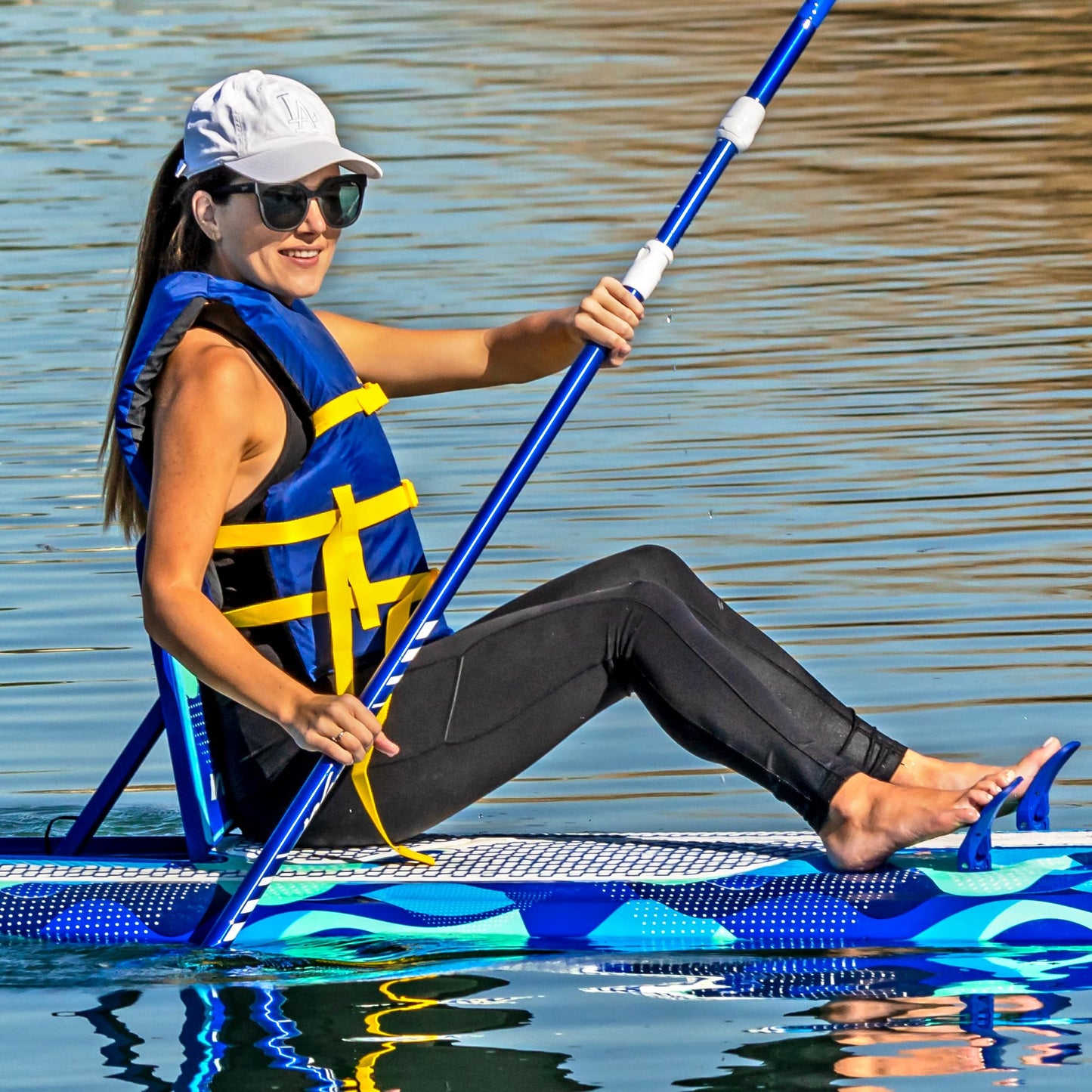 9'6" SUP Kayak Hybrid Foam Soft Top Paddleboard