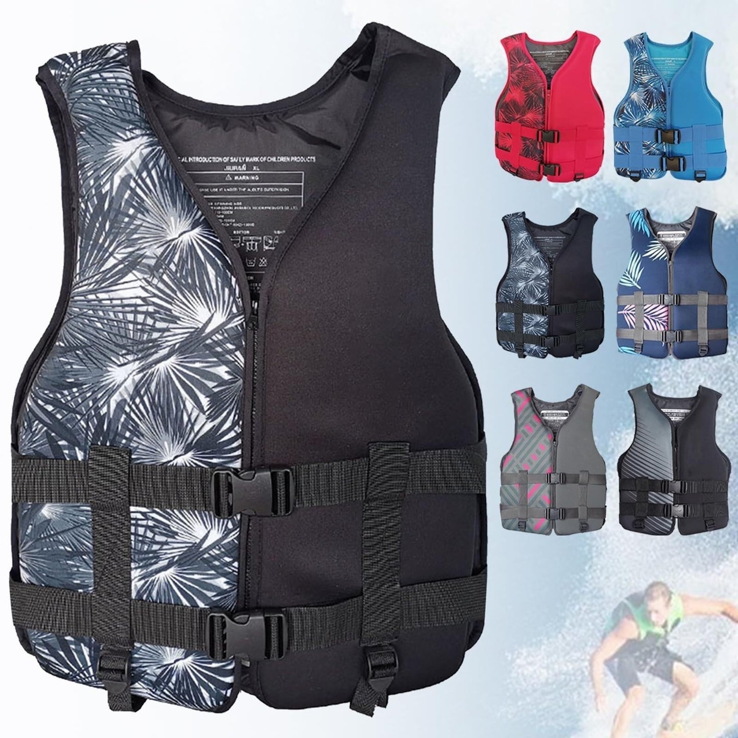 Fly Fishing Vest with Zipper Closure for Outdoor Angling