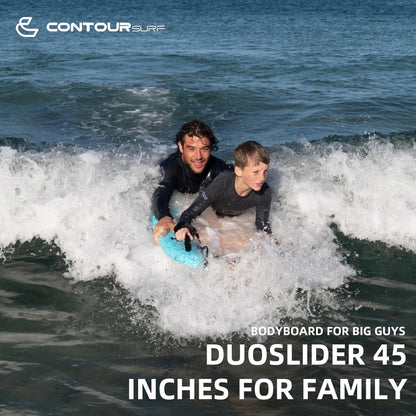 45" Dual Rider Bodyboard with Handles for Adults & Kids