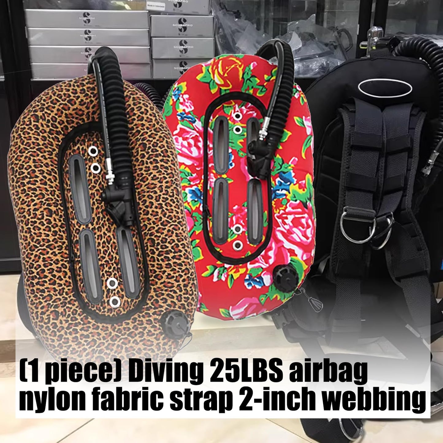 25LBS Diving Air Bladder with Nylon Webbing Strap