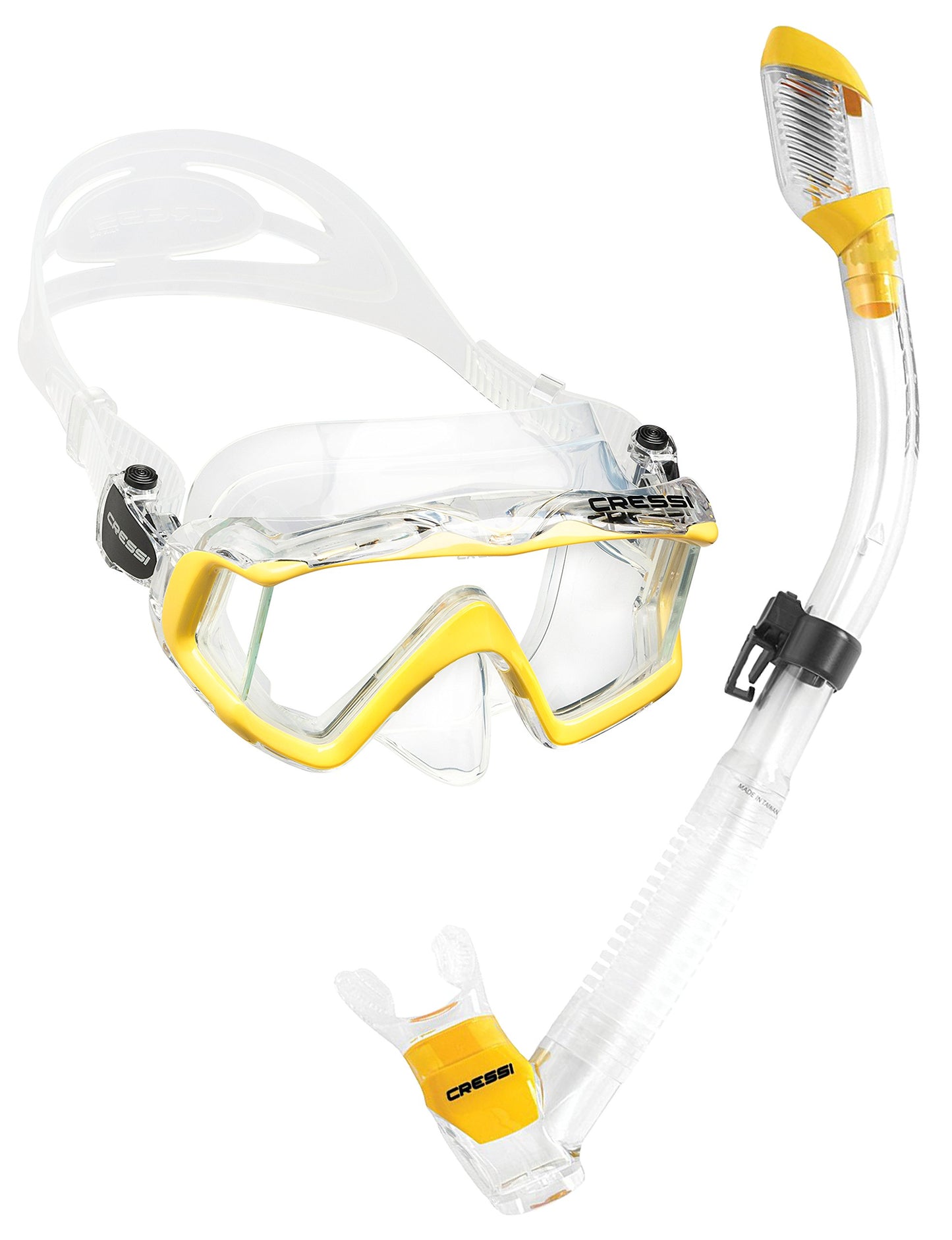 Panoramic Wide View Mask & Dry Snorkel Set