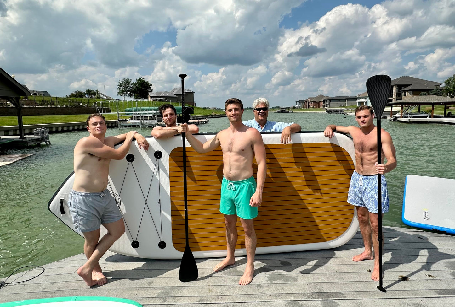 Multi Person Inflatable Family Paddle Board 12' x 5'