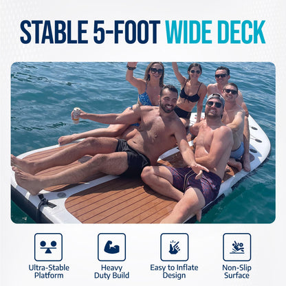 Multi Person Inflatable Family Paddle Board 12' x 5'