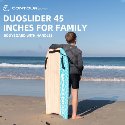 45" Dual Rider Bodyboard with Handles for Adults & Kids