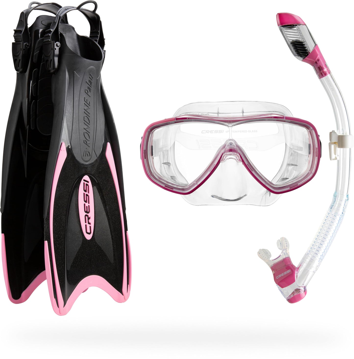 Lightweight Travel Snorkel Set with Mask & Fins