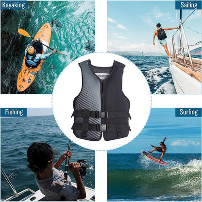Fly Fishing Vest with Zipper Closure for Outdoor Angling