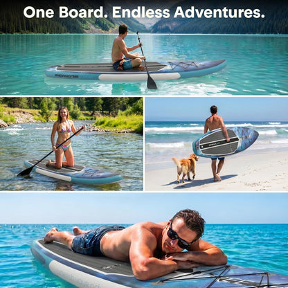 10'6" Inflatable Stand Up Paddle Board with Paddle & Pump