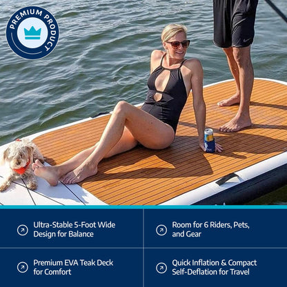 Multi Person Inflatable Family Paddle Board 12' x 5'