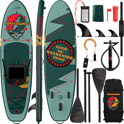 Inflatable Stand Up Paddleboard Set with Adjustable Paddle & Pump