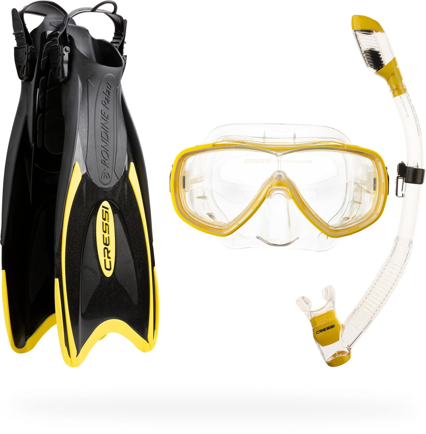 Lightweight Travel Snorkel Set with Mask & Fins