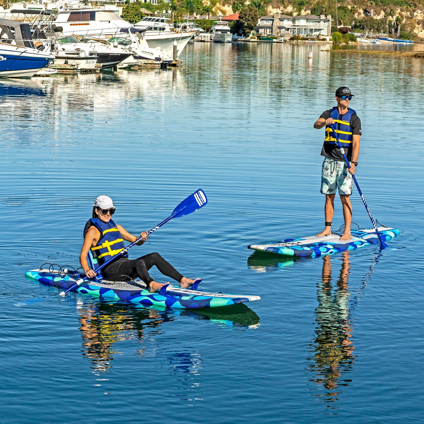 9'6" SUP Kayak Hybrid Foam Soft Top Paddleboard