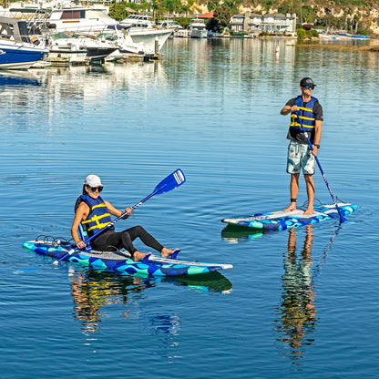 9'6" SUP Kayak Hybrid Foam Soft Top Paddleboard