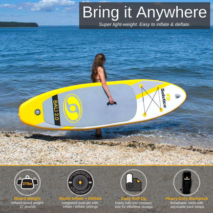 Inflatable Stand Up Paddle Board Kit 8' x 29" x 5"