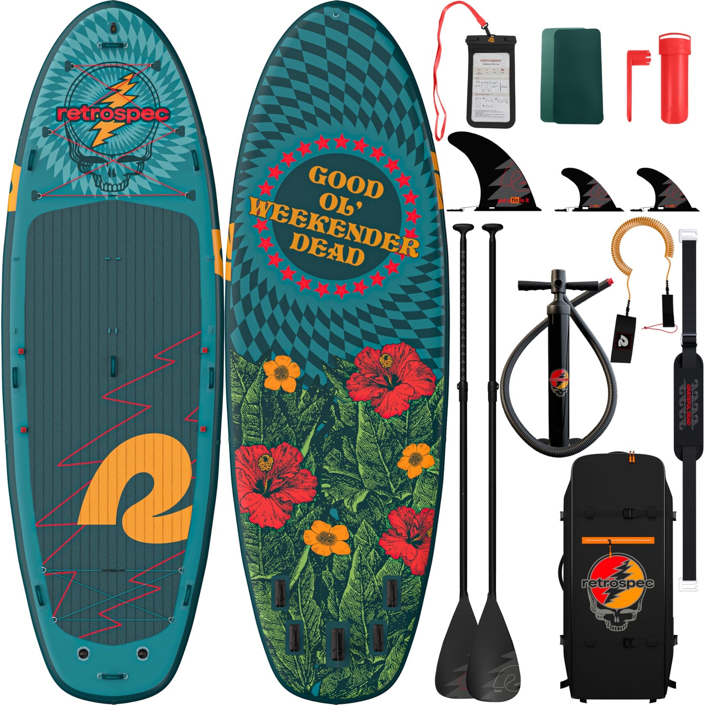 XL Multi-Person Inflatable Paddle Board with Paddles & Accessories