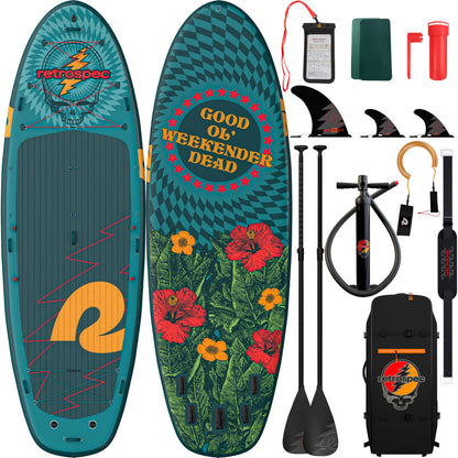 XL Multi-Person Inflatable Paddle Board with Paddles & Accessories