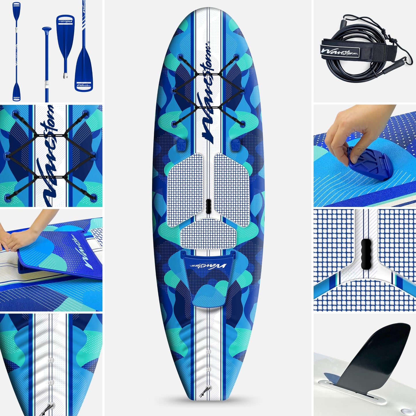 9'6" SUP Kayak Hybrid Foam Soft Top Paddleboard
