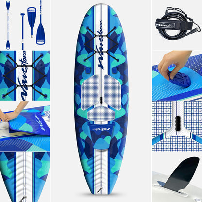 9'6" SUP Kayak Hybrid Foam Soft Top Paddleboard